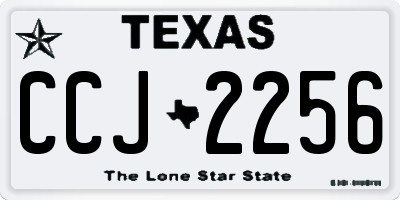 TX license plate CCJ2256