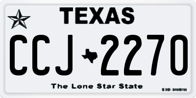 TX license plate CCJ2270