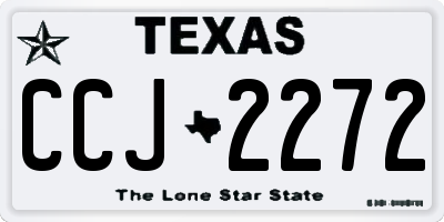 TX license plate CCJ2272