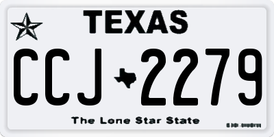 TX license plate CCJ2279
