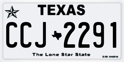 TX license plate CCJ2291