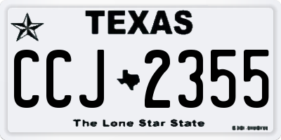 TX license plate CCJ2355