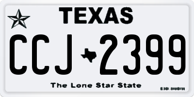TX license plate CCJ2399