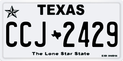 TX license plate CCJ2429