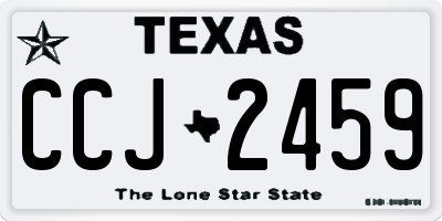TX license plate CCJ2459