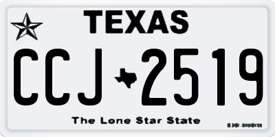 TX license plate CCJ2519