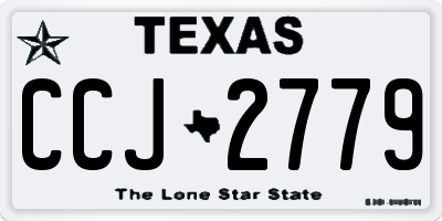 TX license plate CCJ2779