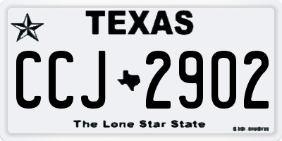 TX license plate CCJ2902