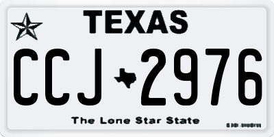 TX license plate CCJ2976