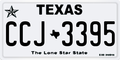 TX license plate CCJ3395