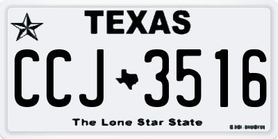 TX license plate CCJ3516