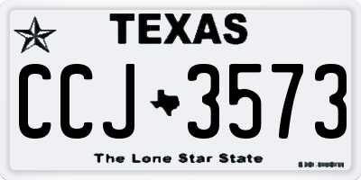 TX license plate CCJ3573