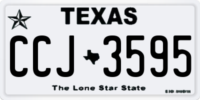 TX license plate CCJ3595
