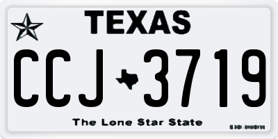 TX license plate CCJ3719