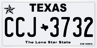 TX license plate CCJ3732