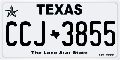 TX license plate CCJ3855