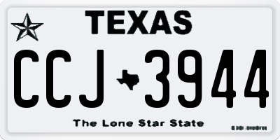 TX license plate CCJ3944