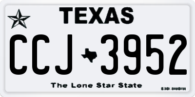 TX license plate CCJ3952