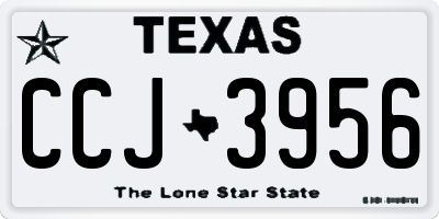 TX license plate CCJ3956