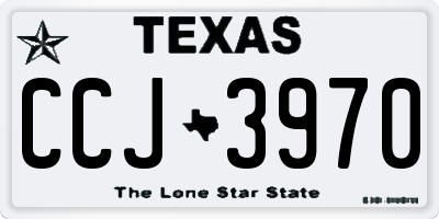 TX license plate CCJ3970