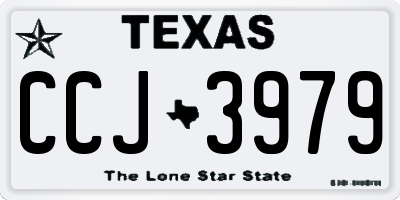 TX license plate CCJ3979