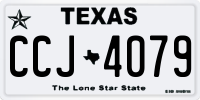 TX license plate CCJ4079