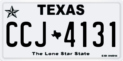 TX license plate CCJ4131