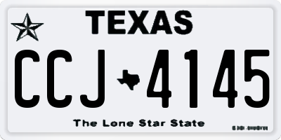 TX license plate CCJ4145