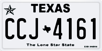 TX license plate CCJ4161