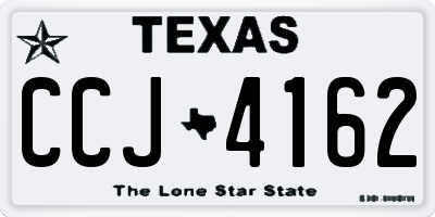 TX license plate CCJ4162
