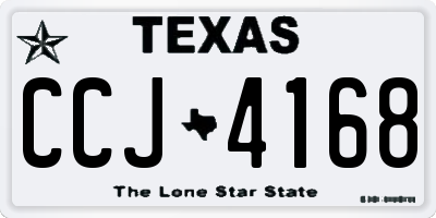 TX license plate CCJ4168