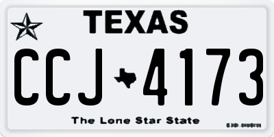 TX license plate CCJ4173