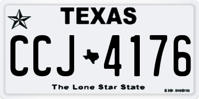 TX license plate CCJ4176
