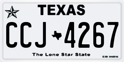 TX license plate CCJ4267