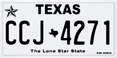 TX license plate CCJ4271