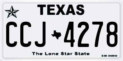 TX license plate CCJ4278