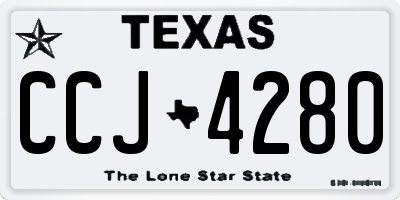 TX license plate CCJ4280