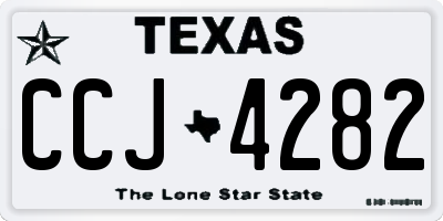 TX license plate CCJ4282