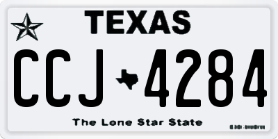 TX license plate CCJ4284