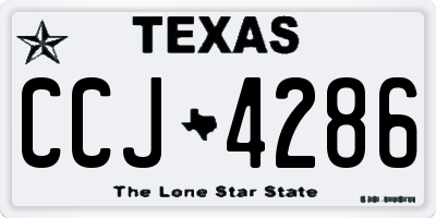 TX license plate CCJ4286