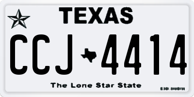 TX license plate CCJ4414