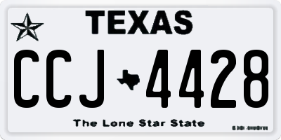 TX license plate CCJ4428