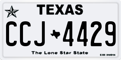 TX license plate CCJ4429