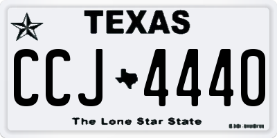 TX license plate CCJ4440
