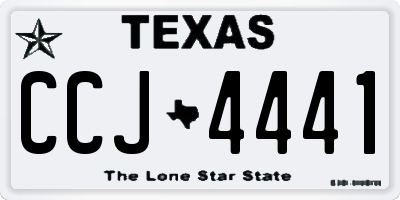 TX license plate CCJ4441