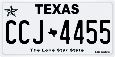 TX license plate CCJ4455