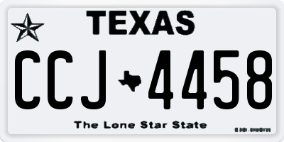 TX license plate CCJ4458