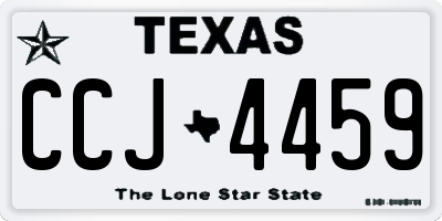 TX license plate CCJ4459
