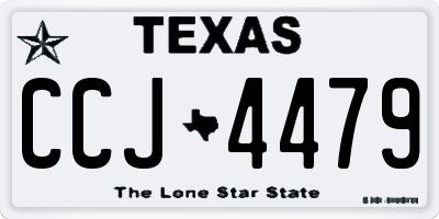 TX license plate CCJ4479
