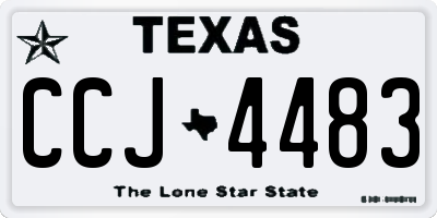 TX license plate CCJ4483